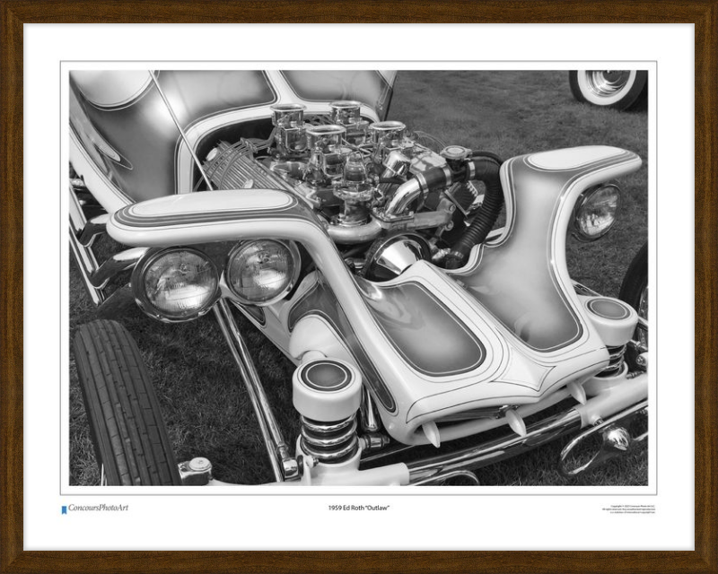 1959 Ed Roth "Outlaw" / CPA503B / Black and White