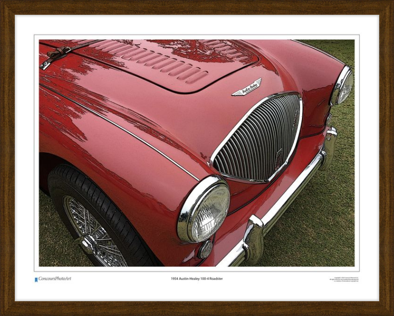 1954 Austin-Healey 100-4 / CPA112C / Stylized Image