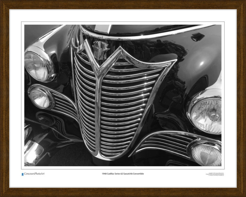 1948 Cadillac Series 62 Saoutchik Convertible / CPA302B / Black and White