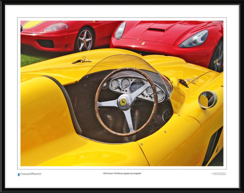 1955 Ferrari 750 Monza Spyder by Scaglietti / CPA610A / Color Print