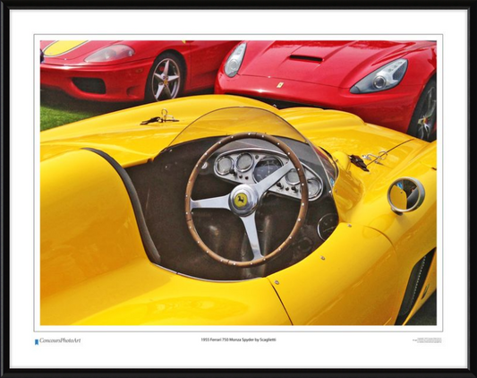 1955 Ferrari 750 Monza Spyder by Scaglietti / CPA610A / Color Print