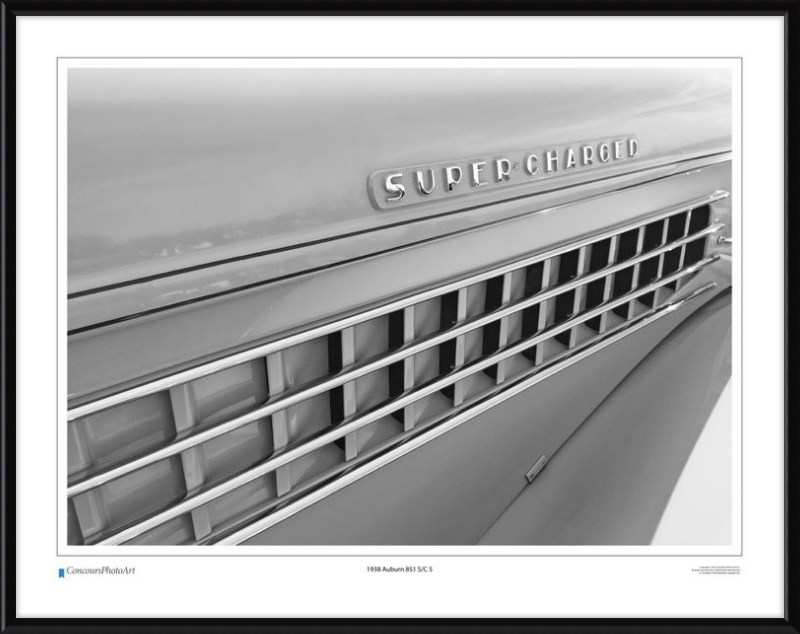 1938 Auburn 851 S/C 5 / CPA322B / B&W Print