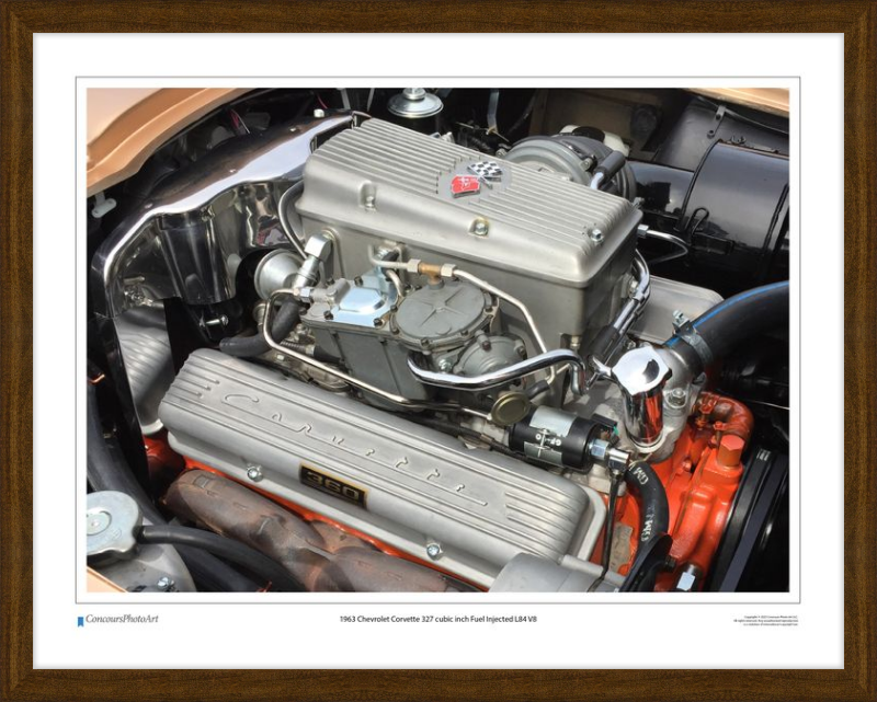 1963 Chevrolet Corvette 327 cubic inch Fuel Injected L84 V8 / CPA708A / Color Image