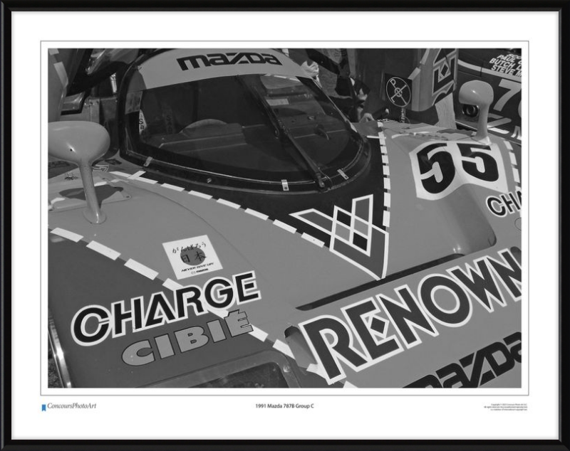 1991 Mazda 787B Group C / CPA404B / Black and White