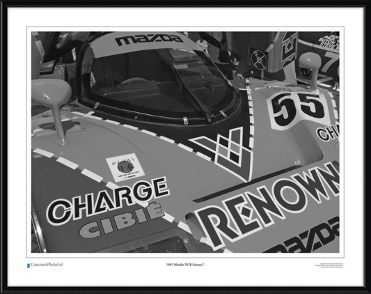 1991 Mazda 787B Group C / CPA404B / Black and White