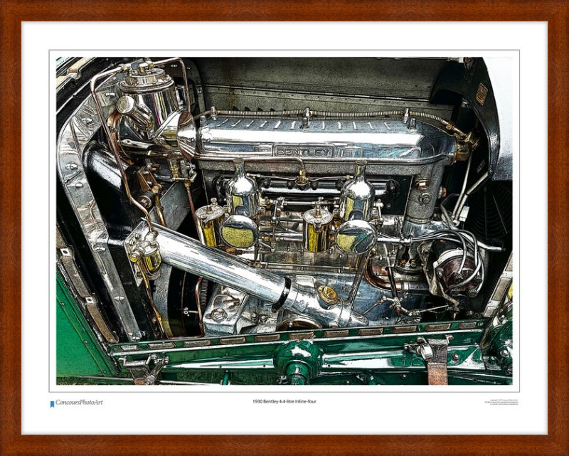 1930 Bentley 4.4-litre Inline-four / CPA713C / Stylized Print