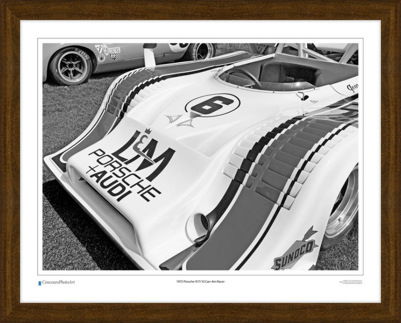 1972 Porsche 917/10 Can-Am Racer / CPA416B / B&W Print