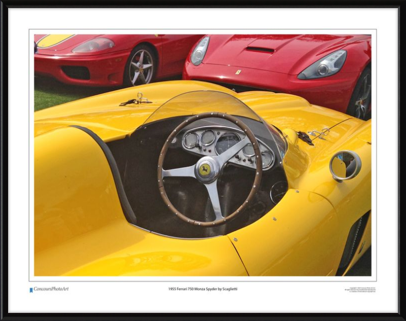 1955 Ferrari 750 Monza Spyder by Scaglietti / CPA610A / Color Image