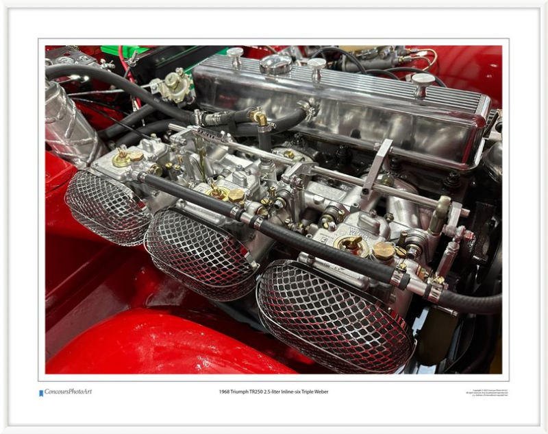 1968 Triumph TR250 2.5-liter Inline-six Triple Weber / CPA707A / Color Image