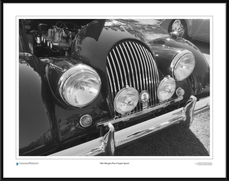 1961 Morgan Plus 4 / CPA108B / Black and White