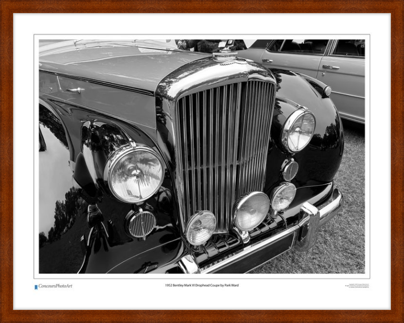 1952 Bentley Mark VI Drophead Coupe by Park Ward / CPA114B / B&W Print