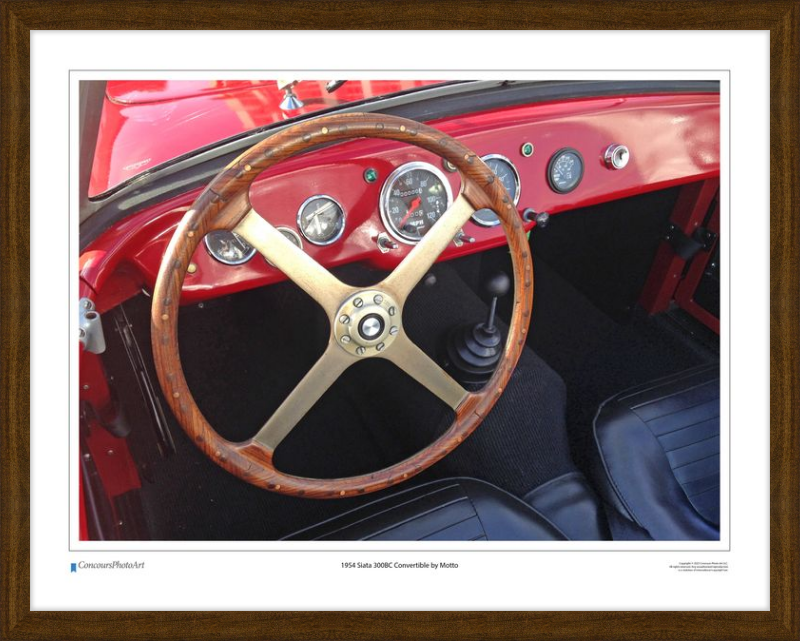 1954 Siata 300BC Convertible by Motto / CPA611A / Color Image