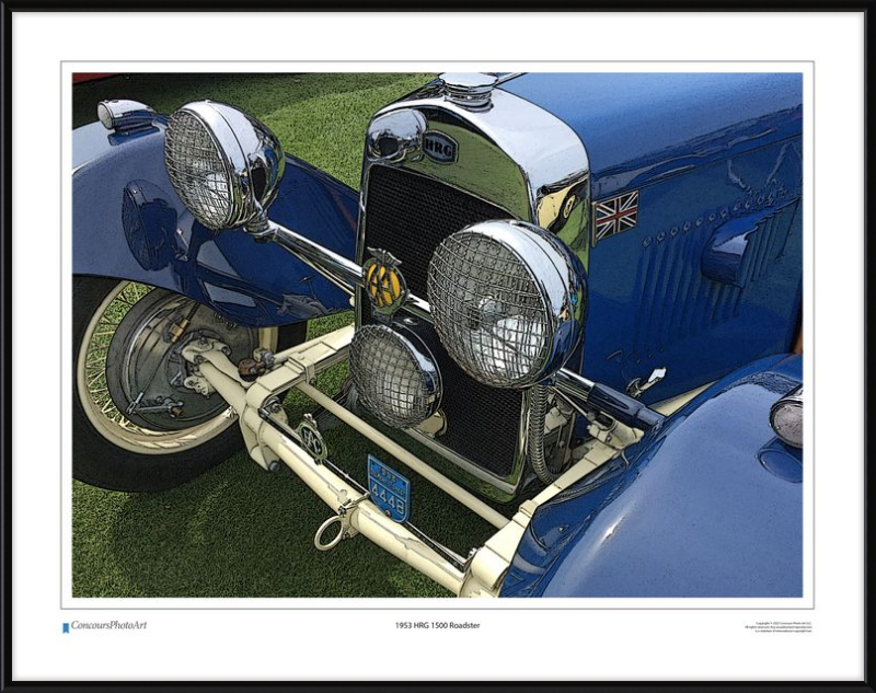1953 HRG 1500 Roadster / CPA107C / Stylized Image