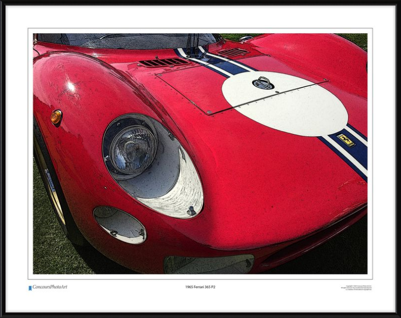 1965 Ferrari 365 P2 / CPA411C / Stylized Image