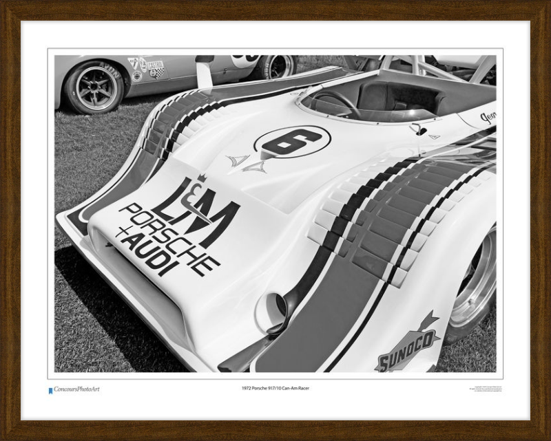 1972 Porsche 917/10 Can-Am Racer / CPA416B / B&W Print