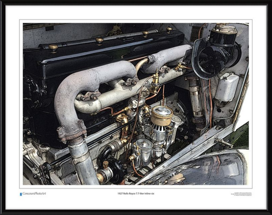1927 Rolls-Royce 7.7-liter Inline-six / CPA702C / Stylized Image