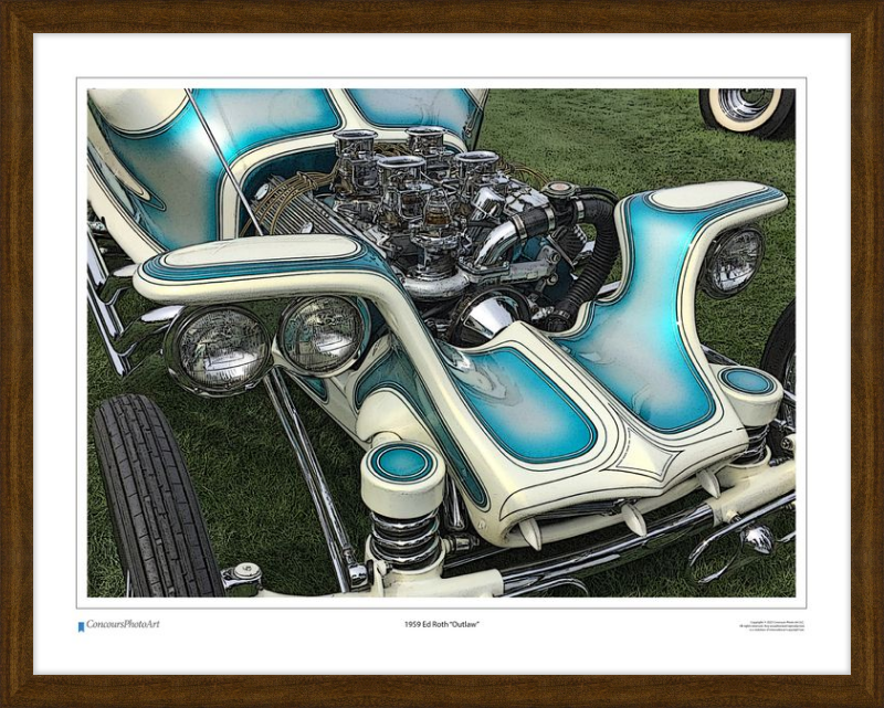 1959 Ed Roth "Outlaw" / CPA503C / Stylized Image