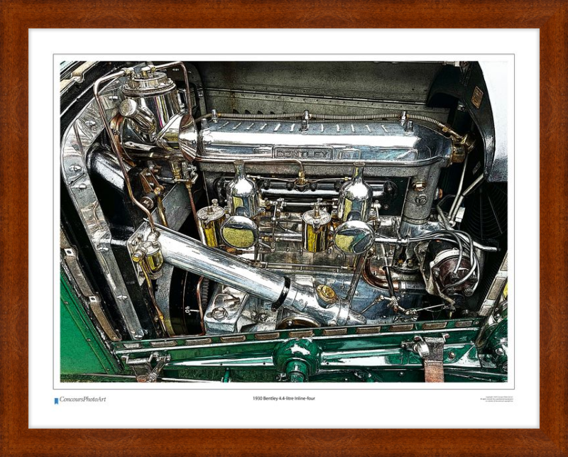 1930 Bentley 4.4-litre Inline-four / CPA713C / Stylized Print