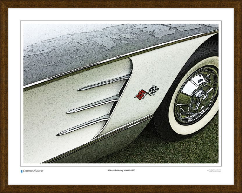 1959 Chevrolet Corvette / CPA320C / Stylized Print