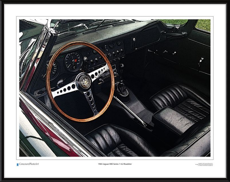 1965 Jaguar XKE Series 1 4.2 Roadster / CPA605C / Stylized Image