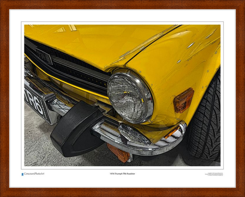 1976 Triumph TR6 Roadster / CPA109C / Stylized Image