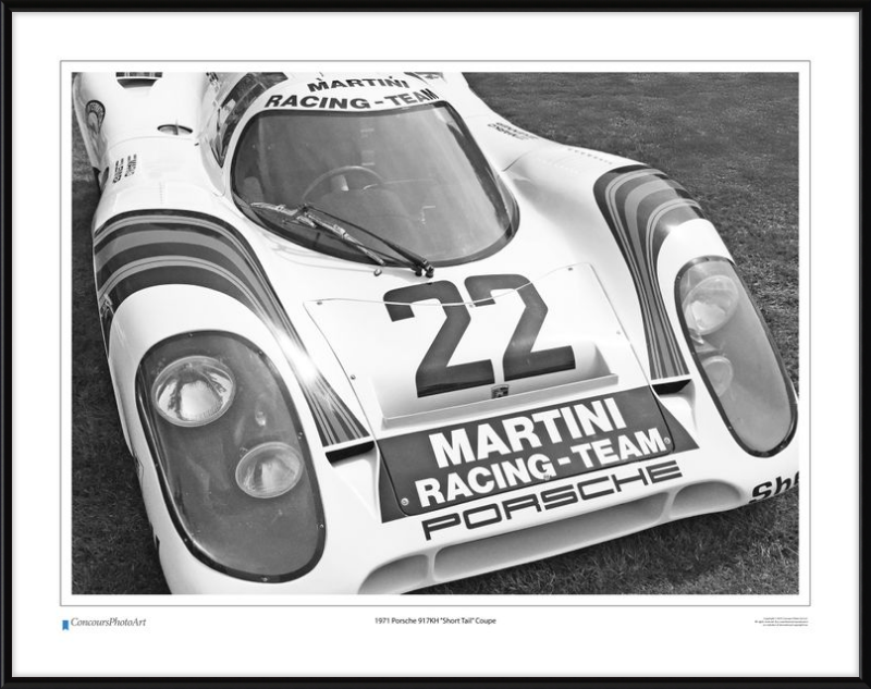 1971 Porsche 917KH "Short Tail" Coupe / CPA409B / B&W Print