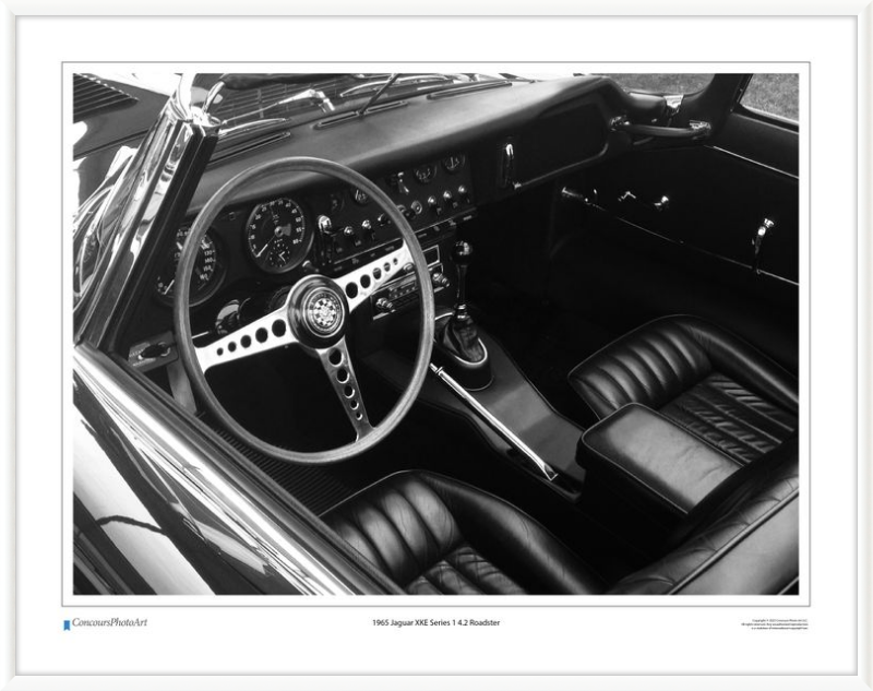 1965 Jaguar XKE Series 1 4.2 Roadster / CPA605B / Black and White