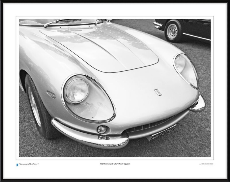 1967 Ferrari 275 GTS/4 NART Spyder / CPA218B / B&W Print