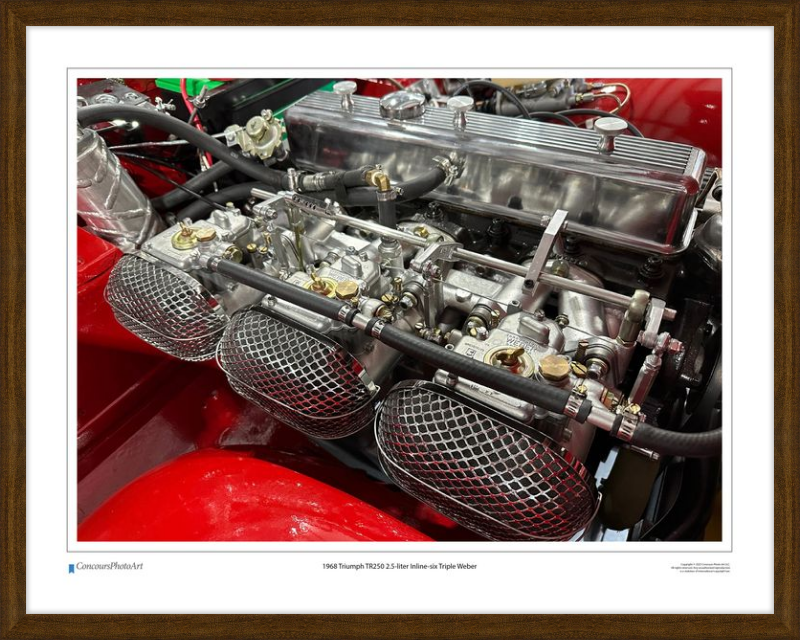 1968 Triumph TR250 2.5-liter Inline-six Triple Weber / CPA707A / Color Image