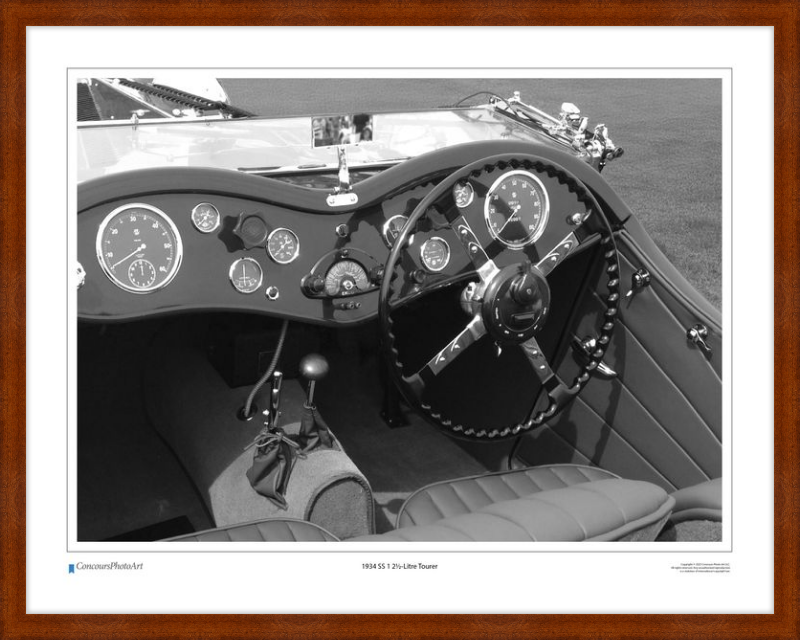 1934 SS 1 2½-Litre Tourer / CPA612B / Black and White