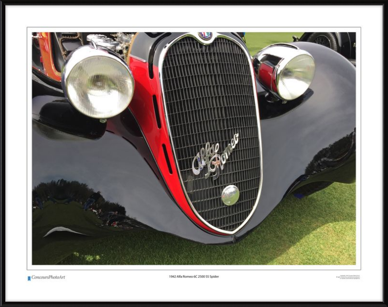 1942 Alfa Romeo 6C 2500 SS Spider / CPA216A / Color Print