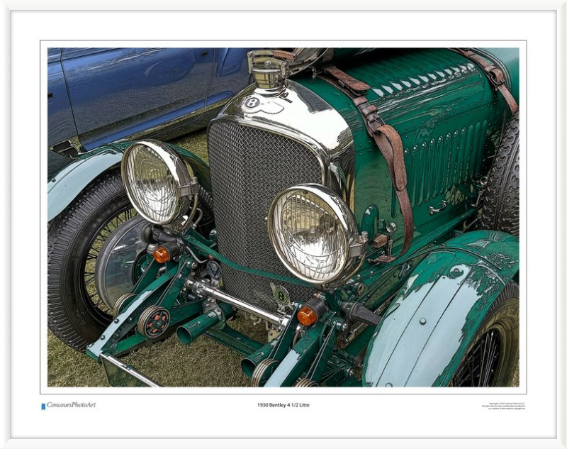 1930 Bentley 4 1/2 Litre / CPA113C / Stylized Print