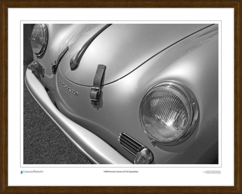 1958 Porsche Carrera GT GS Speedster / CPA203B / Black and White