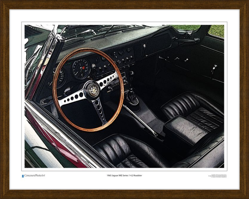 1965 Jaguar XKE Series 1 4.2 Roadster / CPA605C / Stylized Image