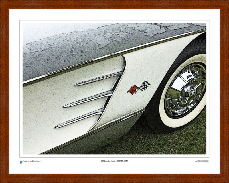 1959 Chevrolet Corvette / CPA320C / Stylized Print