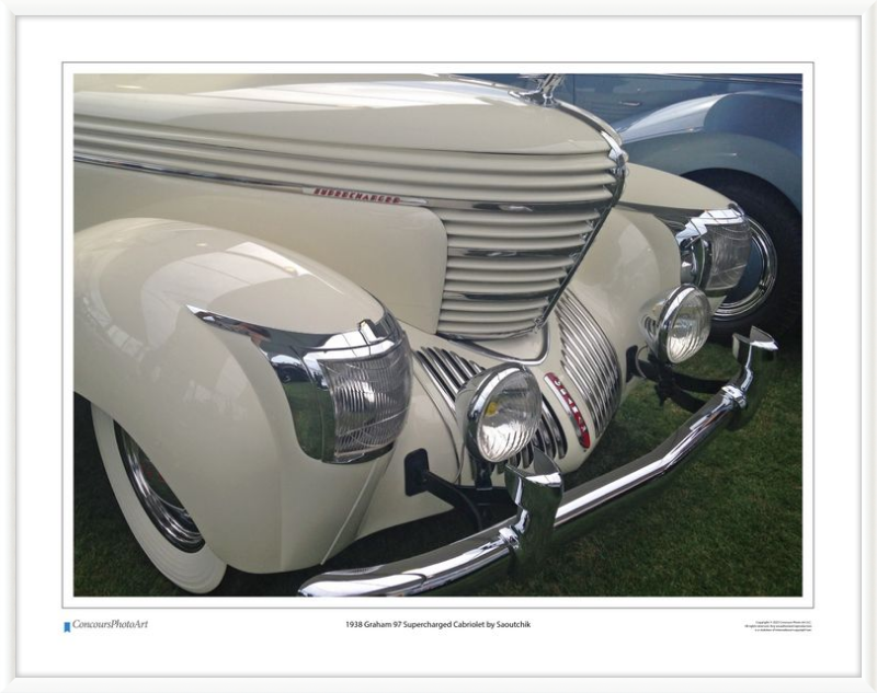 1938 Graham 97 Supercharged Cabriolet by Saoutchik / CPA307A / Color Image