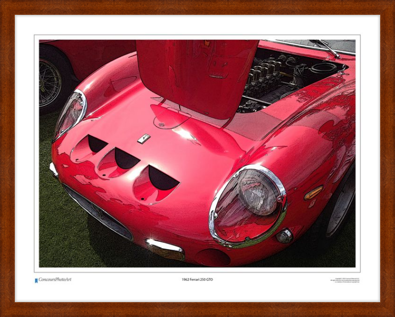 1962 Ferrari 250 GTO / CPA202C / Stylized Image