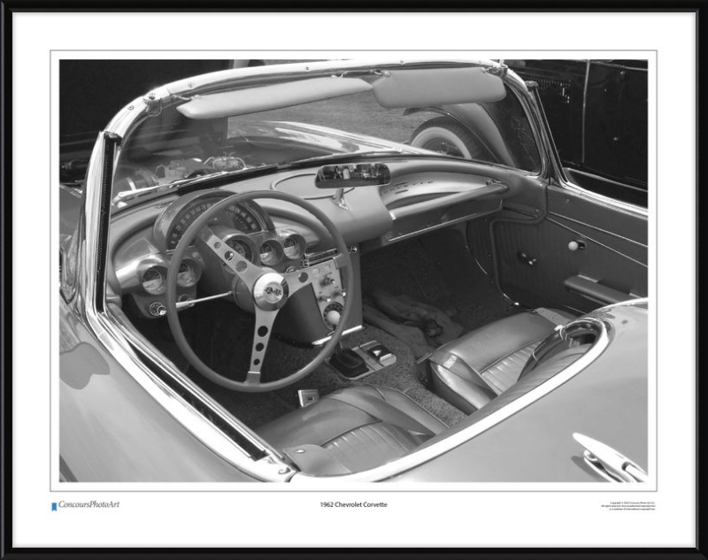 1962 Chevrolet Corvette / CPA609B / Black and White