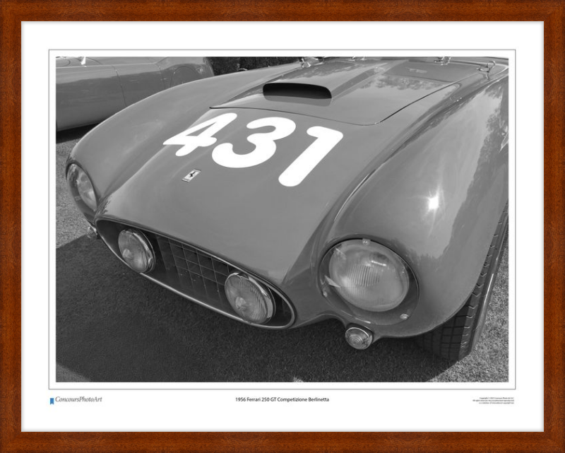 1956 Ferrari 250 GT Competizione Berlinetta / CPA408B / Black and White