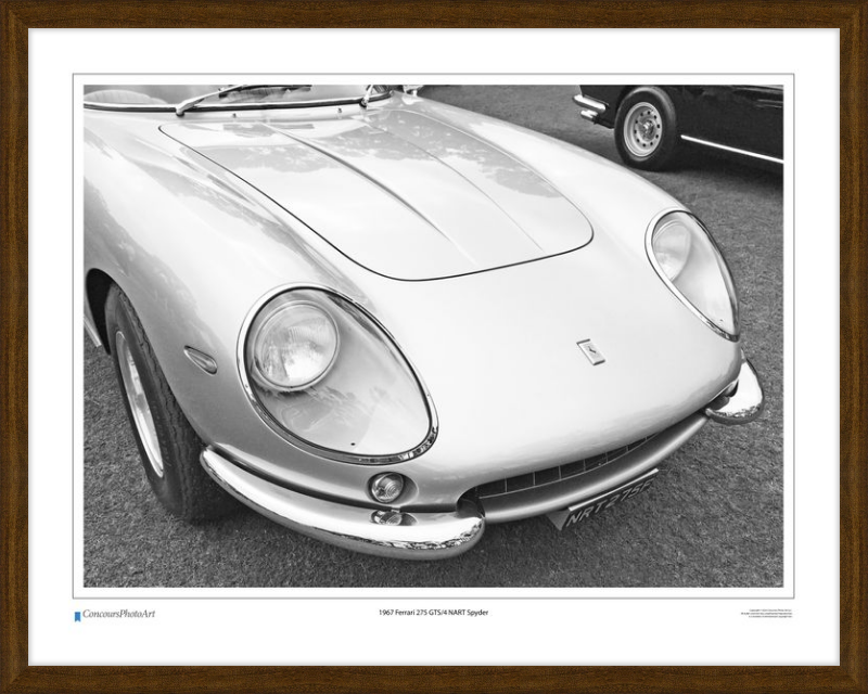 1967 Ferrari 275 GTS/4 NART Spyder / CPA218B / B&W Print