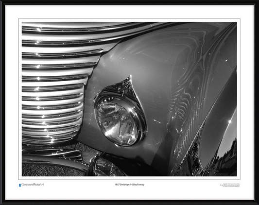 1937 Delahaye 145 by Franay / CPA204B / Black and White
