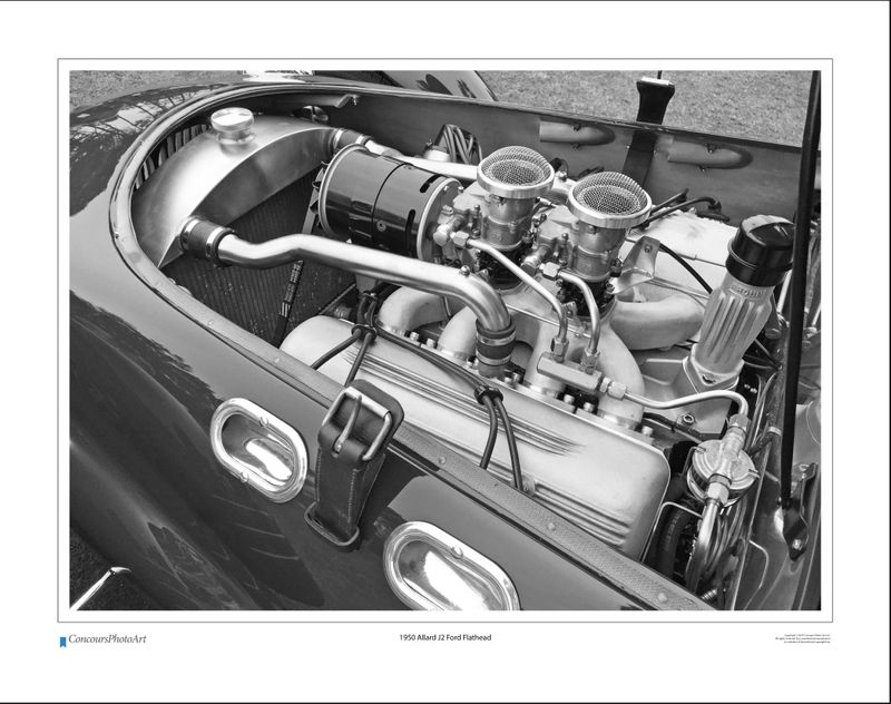 1950 Allard J2 Ford Flathead / CPA701B / Black and White