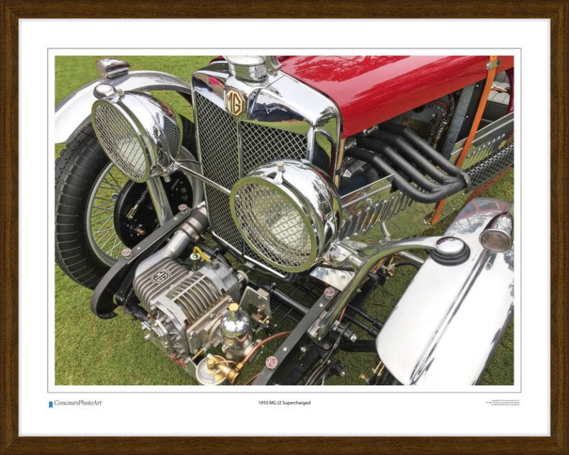 1933 MG J2 Supercharged / CPA101A / Color Print
