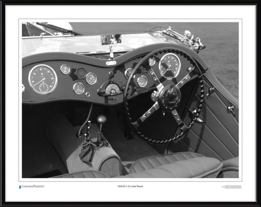 1934 SS 1 2½-Litre Tourer / CPA612B / Black and White