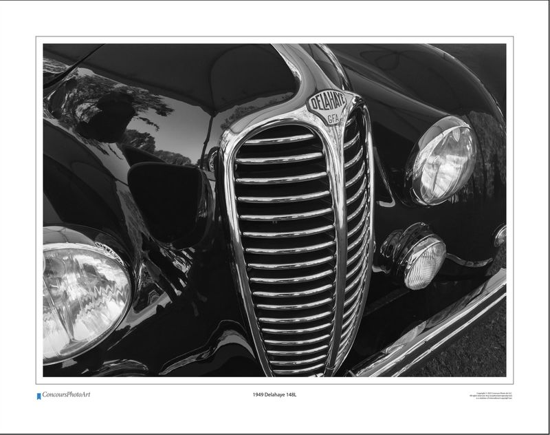 1949 Delahaye 148L / CPA207B / Black and White