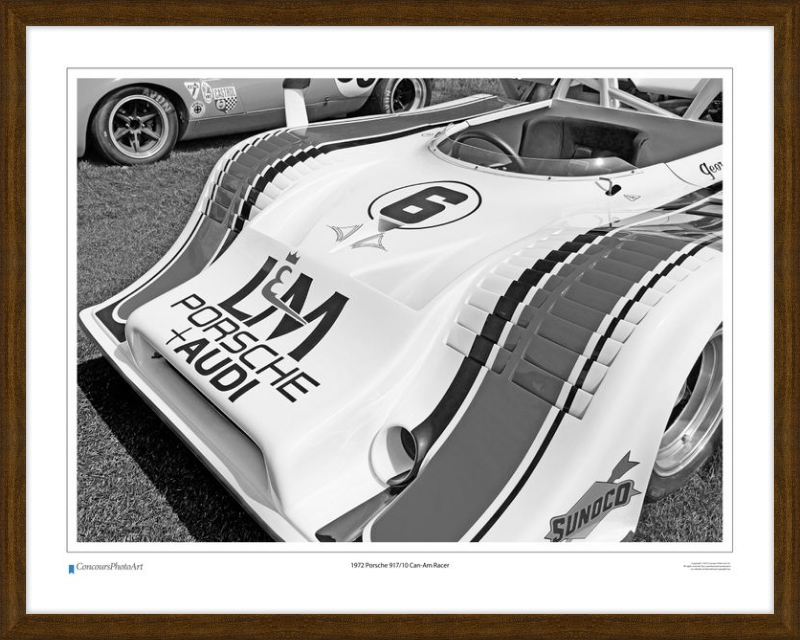 1972 Porsche 917/10 Can-Am Racer / CPA416B / B&W Print