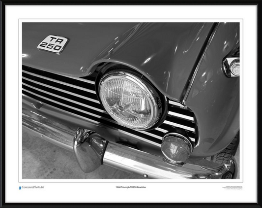 1968 Triumph TR250 Roadster / CPA111B / Black and White