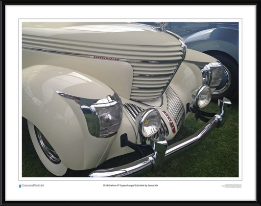 1938 Graham 97 Supercharged Cabriolet by Saoutchik / CPA307A / Color Image