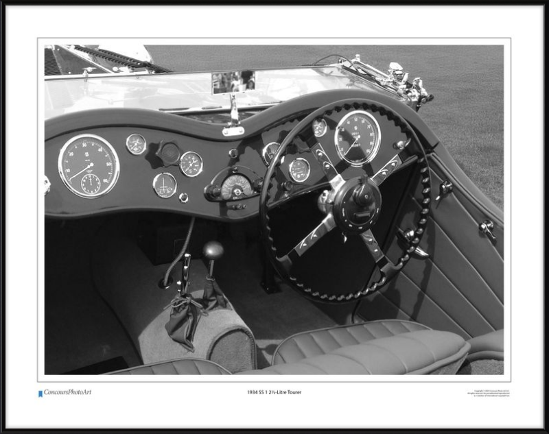 1934 SS 1 2½-Litre Tourer / CPA612B / Black and White