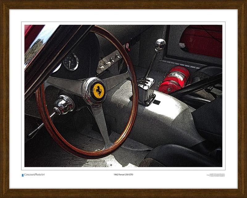 1962 Ferrari 250 GTO / CPA601C / Stylized Image